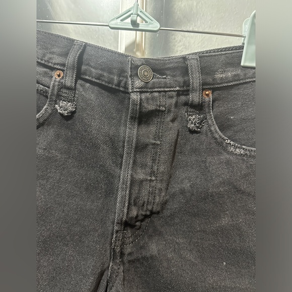 NWT Free People Washed Black Distressed Shorts. - Picture 3 of 16
